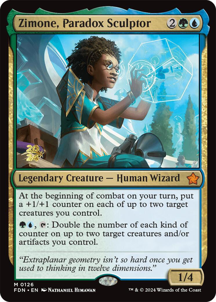 Zimone, Paradox Sculptor [Foundations Prerelease Promos] | Nerdhalla Games