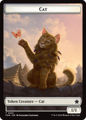 Spirit // Cat (0001) Doubled-Sided Token [Foundations Tokens] | Nerdhalla Games