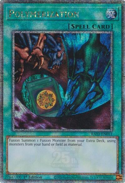 Polymerization (Alternate Art) (Quarter Century Secret Rare) [RA03-EN051] Quarter Century Secret Rare | Nerdhalla Games