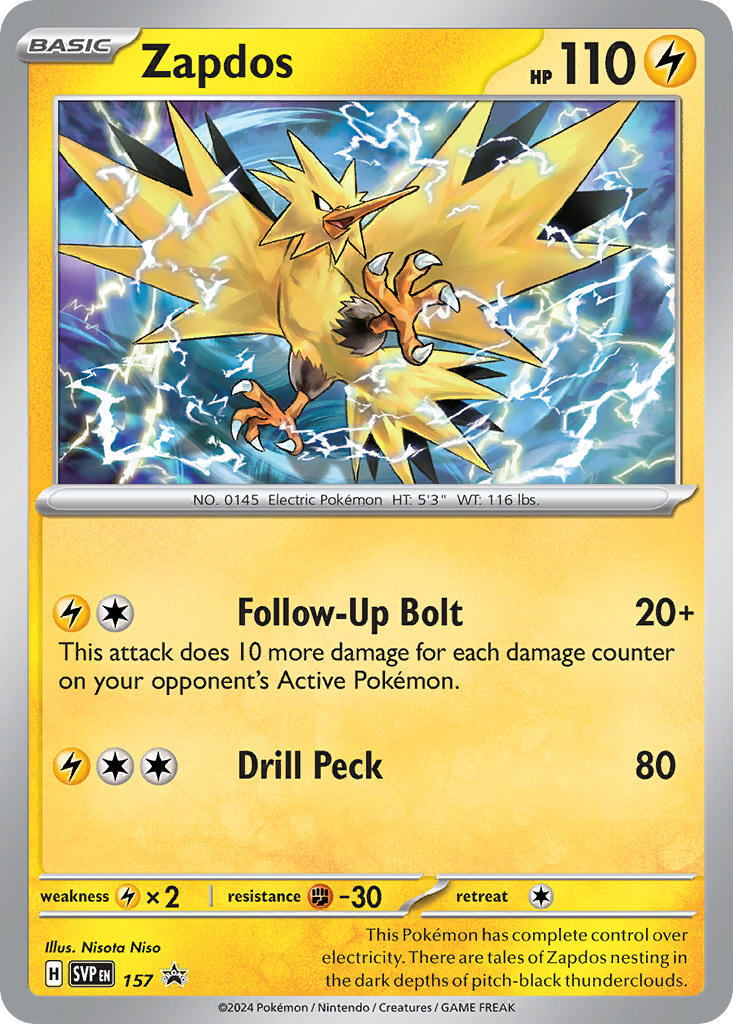 Zapdos (157) [Scarlet & Violet: Black Star Promos] | Nerdhalla Games