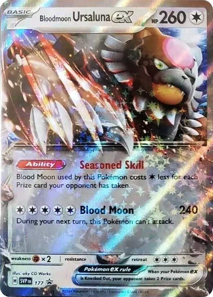 Bloodmoon Ursaluna ex (177) [Scarlet & Violet: Black Star Promos] | Nerdhalla Games