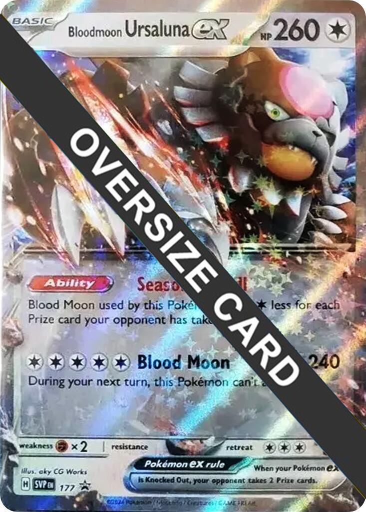 Bloodmoon Ursaluna ex (177) (Jumbo Card) [Scarlet & Violet: Black Star Promos] | Nerdhalla Games