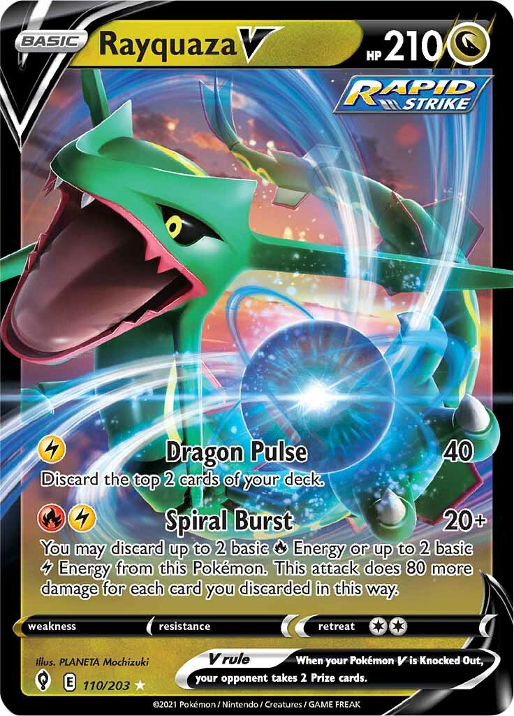 Rayquaza V (110/203) [Sword & Shield: Evolving Skies] | Nerdhalla Games