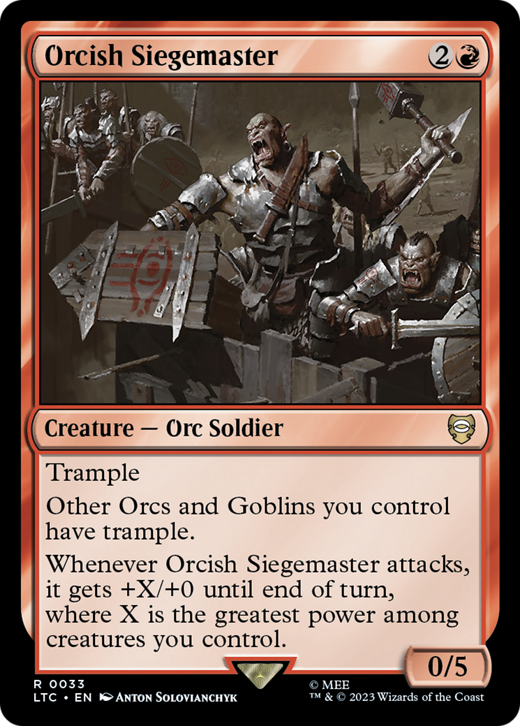 Orcish Siegemaster [The Lord of the Rings: Tales of Middle-Earth Commander] | Nerdhalla Games