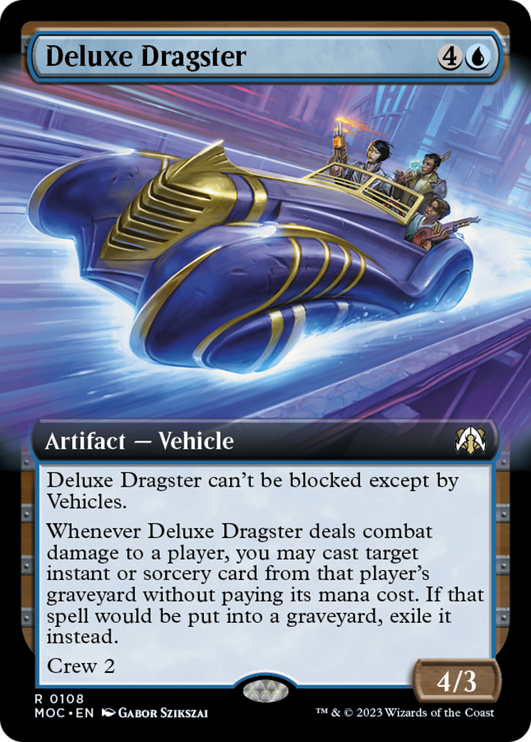 Deluxe Dragster (Extended Art) [March of the Machine Commander] | Nerdhalla Games