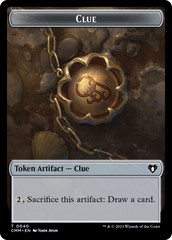 Clue // Construct (0041) Double-Sided Token [Commander Masters Tokens] | Nerdhalla Games