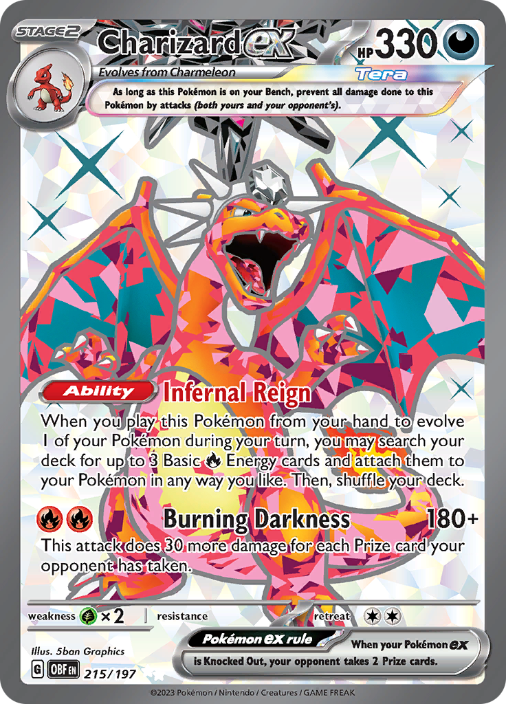 Charizard ex (215/197) [Scarlet & Violet: Obsidian Flames] | Nerdhalla Games