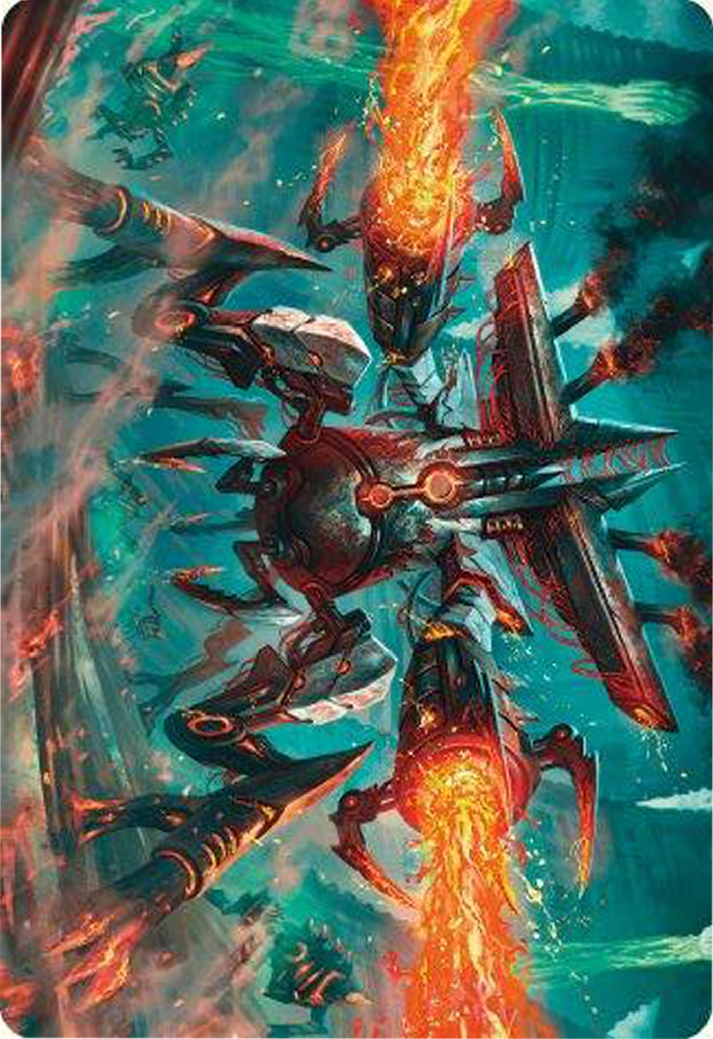 Exterminator Magmarch Art Card [Modern Horizons 3 Art Series] | Nerdhalla Games