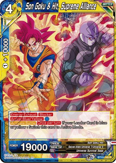 Son Goku & Hit, Supreme Alliance (Event Pack 08) (BT10-145) [Tournament Promotion Cards] | Nerdhalla Games