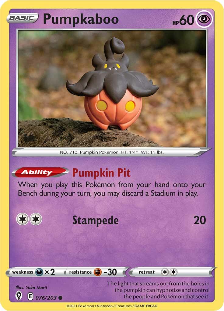 Pumpkaboo (076/203) [Sword & Shield: Evolving Skies] | Nerdhalla Games