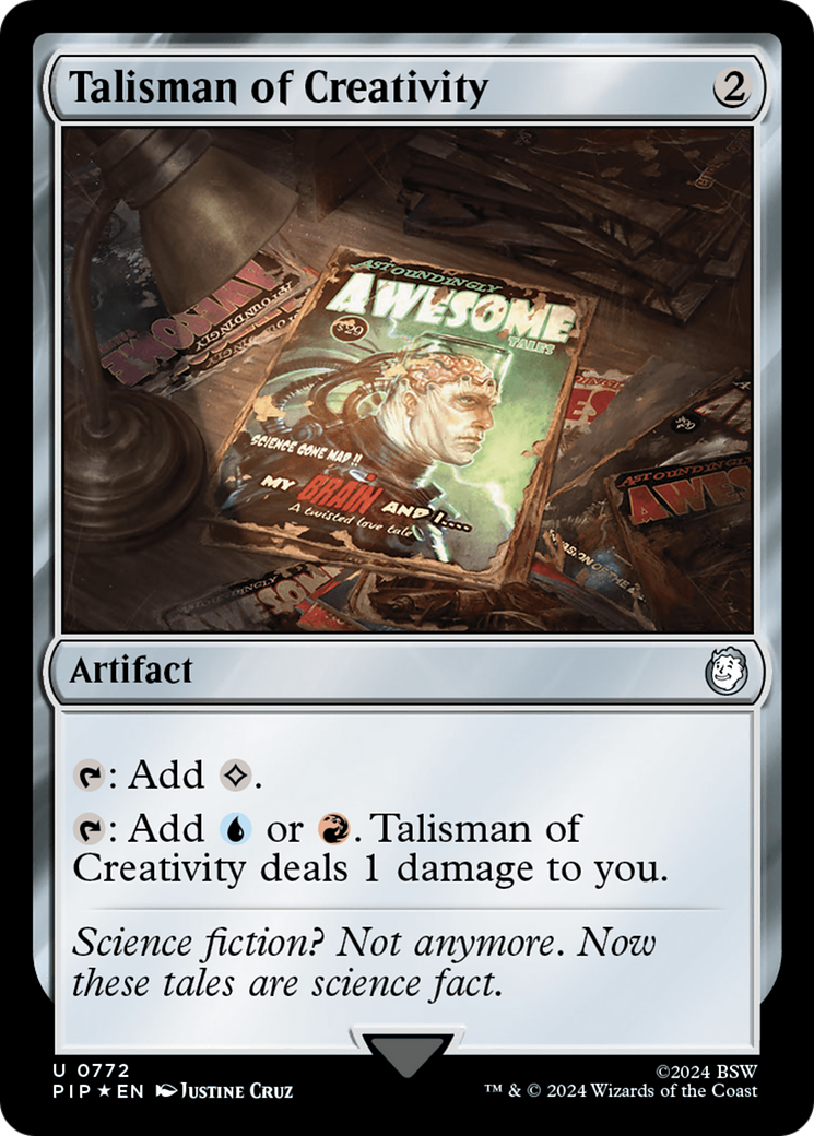 Talisman of Creativity (Surge Foil) [Fallout] | Nerdhalla Games