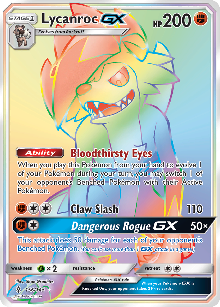 Lycanroc GX (156/145) [Sun & Moon: Guardians Rising] | Nerdhalla Games