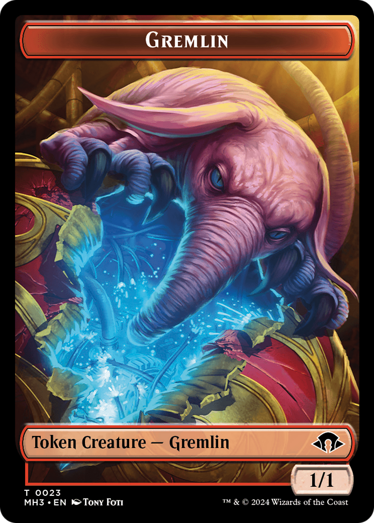 Gremlin // Energy Reserve Double-Sided Token [Modern Horizons 3 Tokens] | Nerdhalla Games