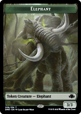 Elephant // Sheep Double-Sided Token [Dominaria Remastered Tokens] | Nerdhalla Games