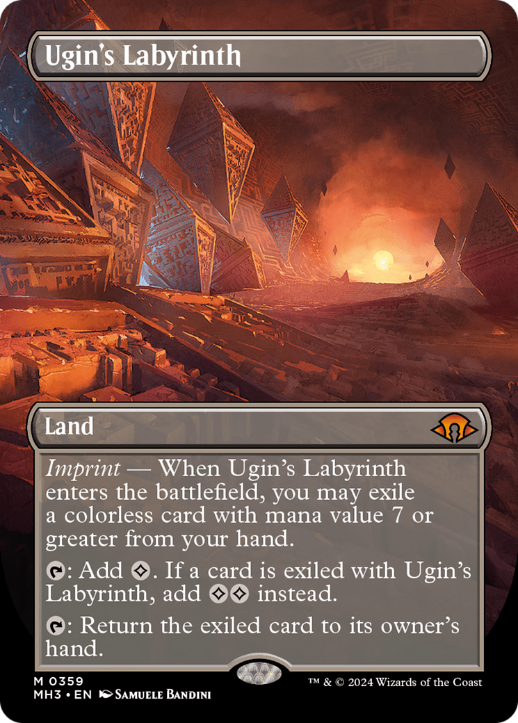 Ugin's Labyrinth (Borderless) [Modern Horizons 3] | Nerdhalla Games