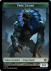 Frog Lizard // Merfolk (0003) Double-Sided Token [The Lost Caverns of Ixalan Commander Tokens] | Nerdhalla Games