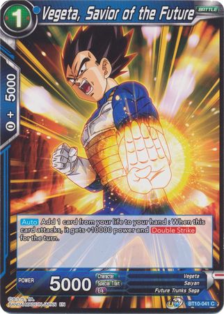 Vegeta, Savior of the Future (BT10-041) [Rise of the Unison Warrior 2nd Edition] | Nerdhalla Games