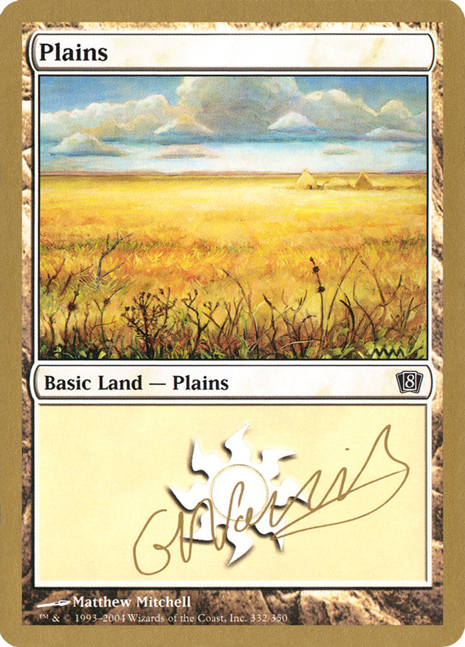 Plains (gn332) (Gabriel Nassif) [World Championship Decks 2004] | Nerdhalla Games