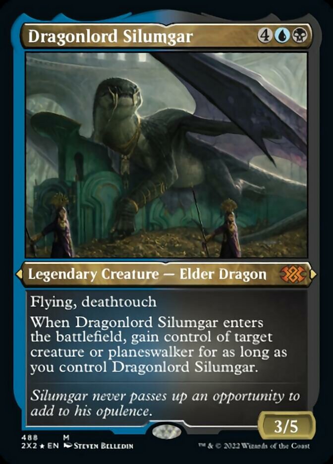 Dragonlord Silumgar (Foil Etched) [Double Masters 2022] | Nerdhalla Games