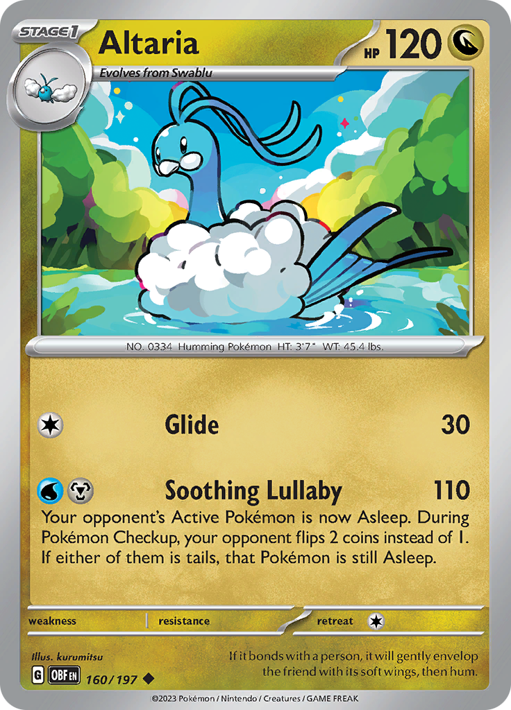 Altaria (160/197) [Scarlet & Violet: Obsidian Flames] | Nerdhalla Games