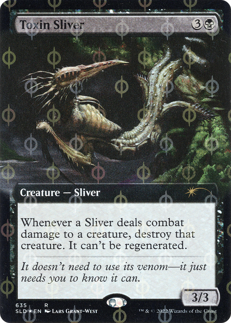 Toxin Sliver (Extended Art) (Step-and-Compleat Foil) [Secret Lair Drop Promos] | Nerdhalla Games