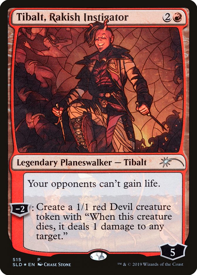 Tibalt, Rakish Instigator (Stained Glass) [Secret Lair Drop Promos] | Nerdhalla Games