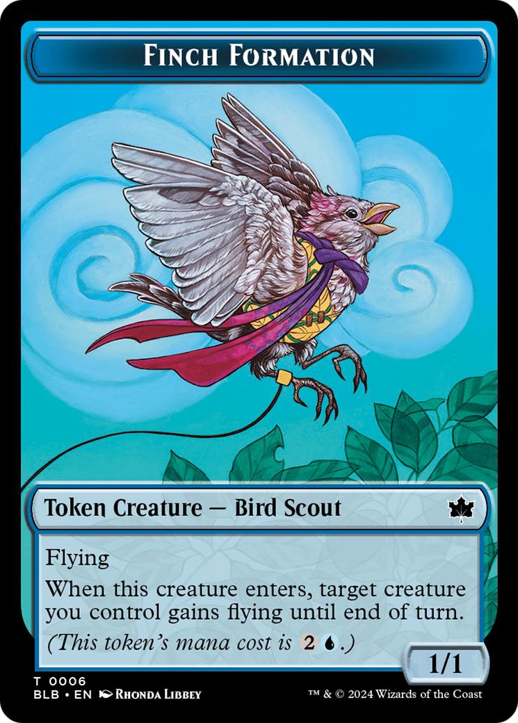 Finch Formation Token [Bloomburrow Tokens] | Nerdhalla Games