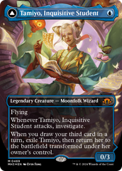 Tamiyo, Inquisitive Student // Tamiyo, Seasoned Scholar (Borderless) (Textured Foil) [Modern Horizons 3] | Nerdhalla Games