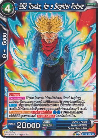 SS2 Trunks, for a Brighter Future (BT10-043) [Rise of the Unison Warrior 2nd Edition] | Nerdhalla Games