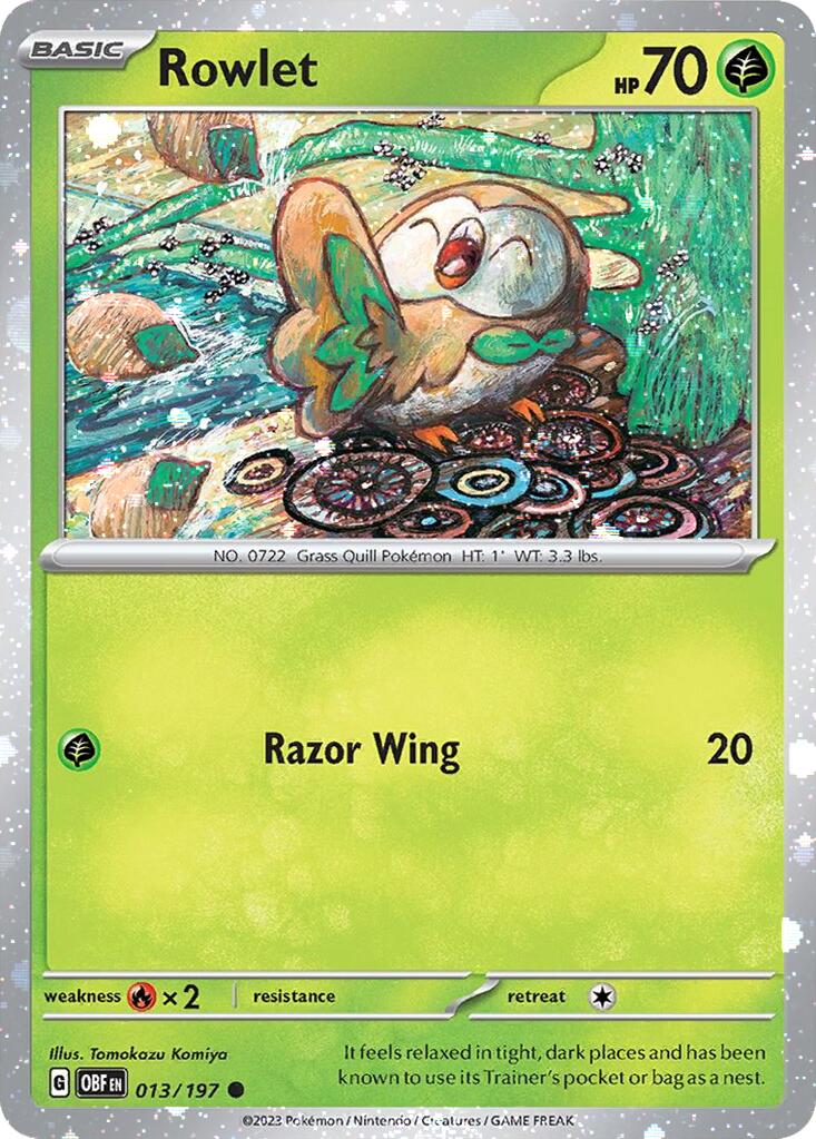 Rowlet (013/197) (Cosmos Holo) [Miscellaneous Cards] | Nerdhalla Games