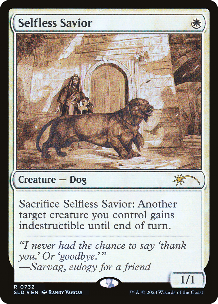 Selfless Savior (Sketch) [Secret Lair Drop Promos] | Nerdhalla Games