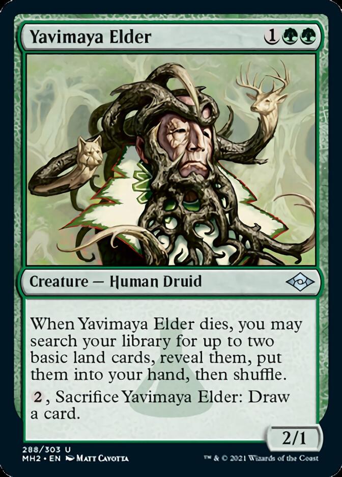 Yavimaya Elder (Foil Etched) [Modern Horizons 2] | Nerdhalla Games