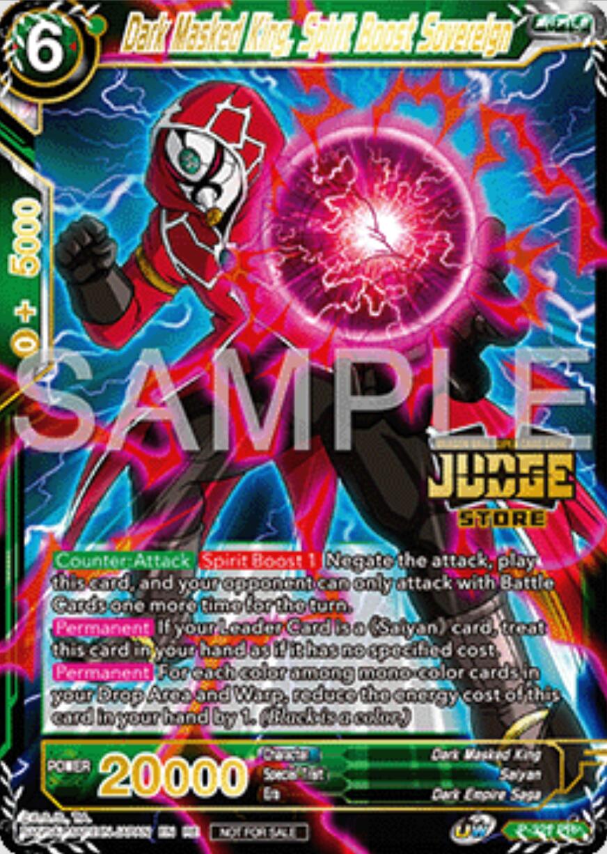 Dark Masked King, Spirit Boost Sovereign (Judge Pack Vol.16) (Store) (P-321) [Judge Promotion Cards] | Nerdhalla Games