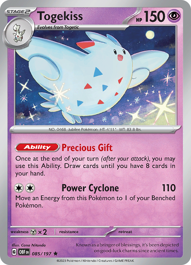 Togekiss (085/197) [Scarlet & Violet: Obsidian Flames] | Nerdhalla Games