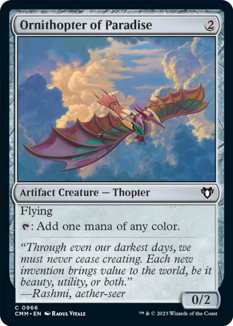 Ornithopter of Paradise [Commander Masters] | Nerdhalla Games