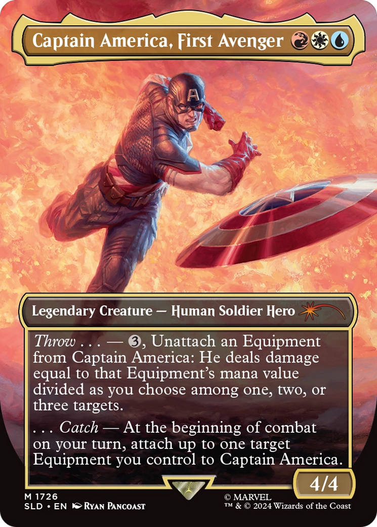 Captain America, First Avenger (Rainbow Foil) [Secret Lair Drop Series] | Nerdhalla Games