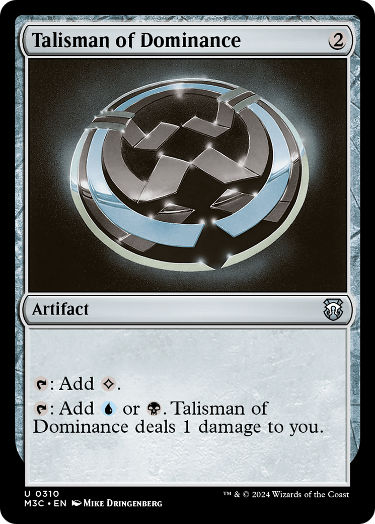 Talisman of Dominance (Ripple Foil) [Modern Horizons 3 Commander] | Nerdhalla Games