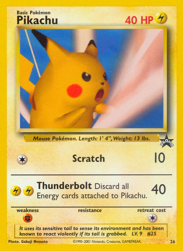 Pikachu (26) [Wizards of the Coast: Black Star Promos] | Nerdhalla Games