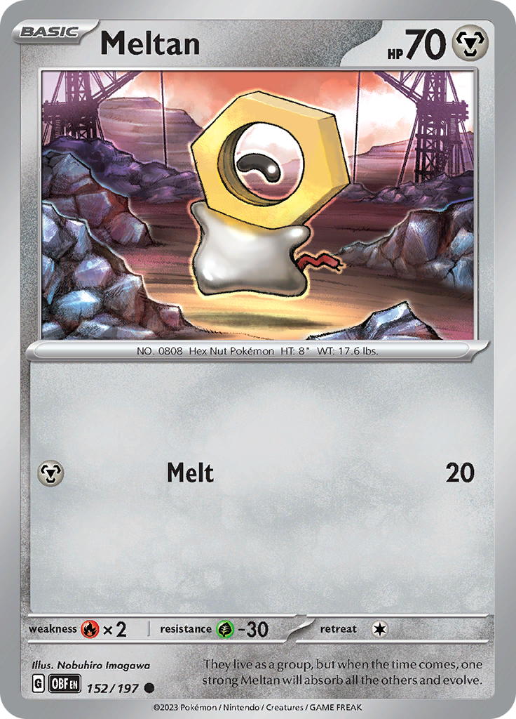 Meltan (152/197) [Scarlet & Violet: Obsidian Flames] | Nerdhalla Games