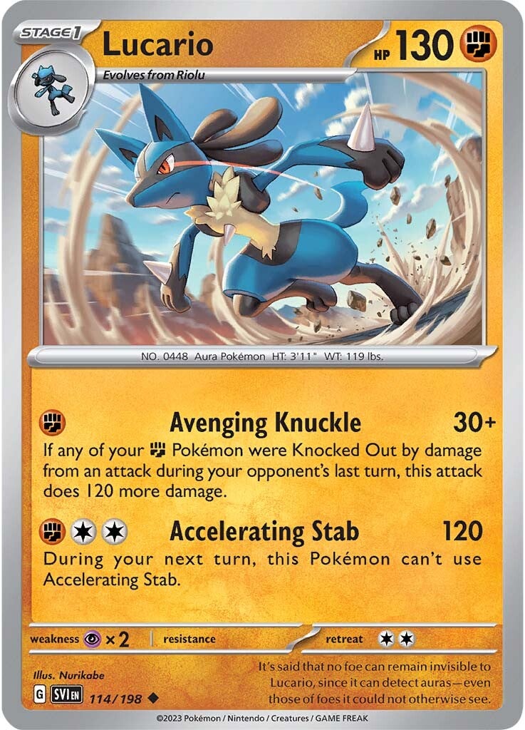 Lucario (114/198) [Scarlet & Violet: Base Set] | Nerdhalla Games