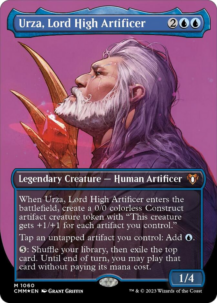 Urza, Lord High Artificer (Borderless Textured Foil Frame Break) [Commander Masters] | Nerdhalla Games