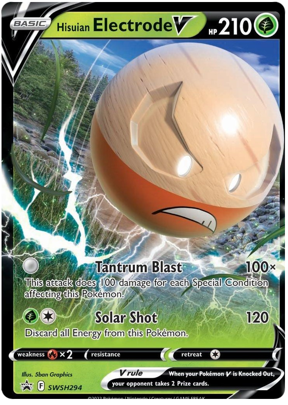 Hisuian Electrode V (SWSH294) (Jumbo Card) [Sword & Shield: Black Star Promos] | Nerdhalla Games