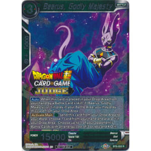 Beerus, Godly Majesty (BT8-053) [Judge Promotion Cards] | Nerdhalla Games