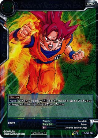 Preface of Recovery Son Goku (Event Pack 2 - 2018) (P-047_PR) [Promotion Cards] | Nerdhalla Games