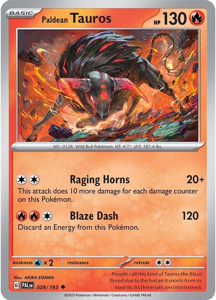 Paldean Tauros (028/193) [Scarlet & Violet: Paldea Evolved] | Nerdhalla Games