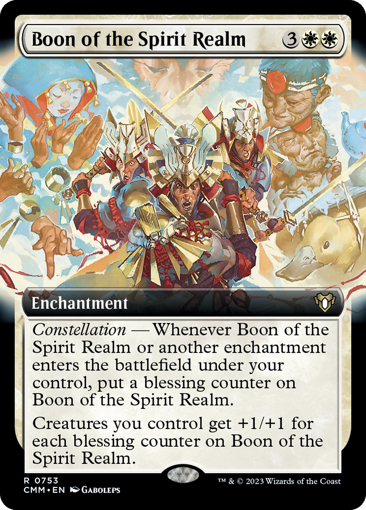 Boon of the Spirit Realm (Extended Art) [Commander Masters] | Nerdhalla Games