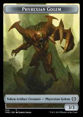 Rebel // Phyrexian Golem Double-Sided Token [Phyrexia: All Will Be One Tokens] | Nerdhalla Games