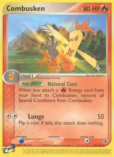 Combusken (28/109) [EX: Ruby & Sapphire] | Nerdhalla Games