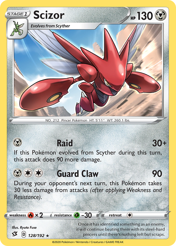 Scizor (128/192) [Sword & Shield: Rebel Clash] | Nerdhalla Games