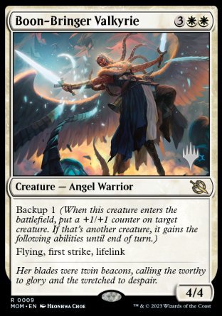 Boon-Bringer Valkyrie (Promo Pack) [March of the Machine Promos] | Nerdhalla Games